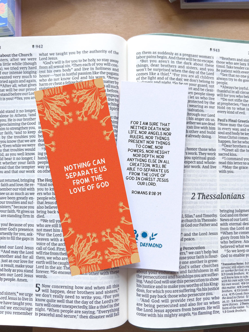 Nothing can seperate us from the love of God Bookmark