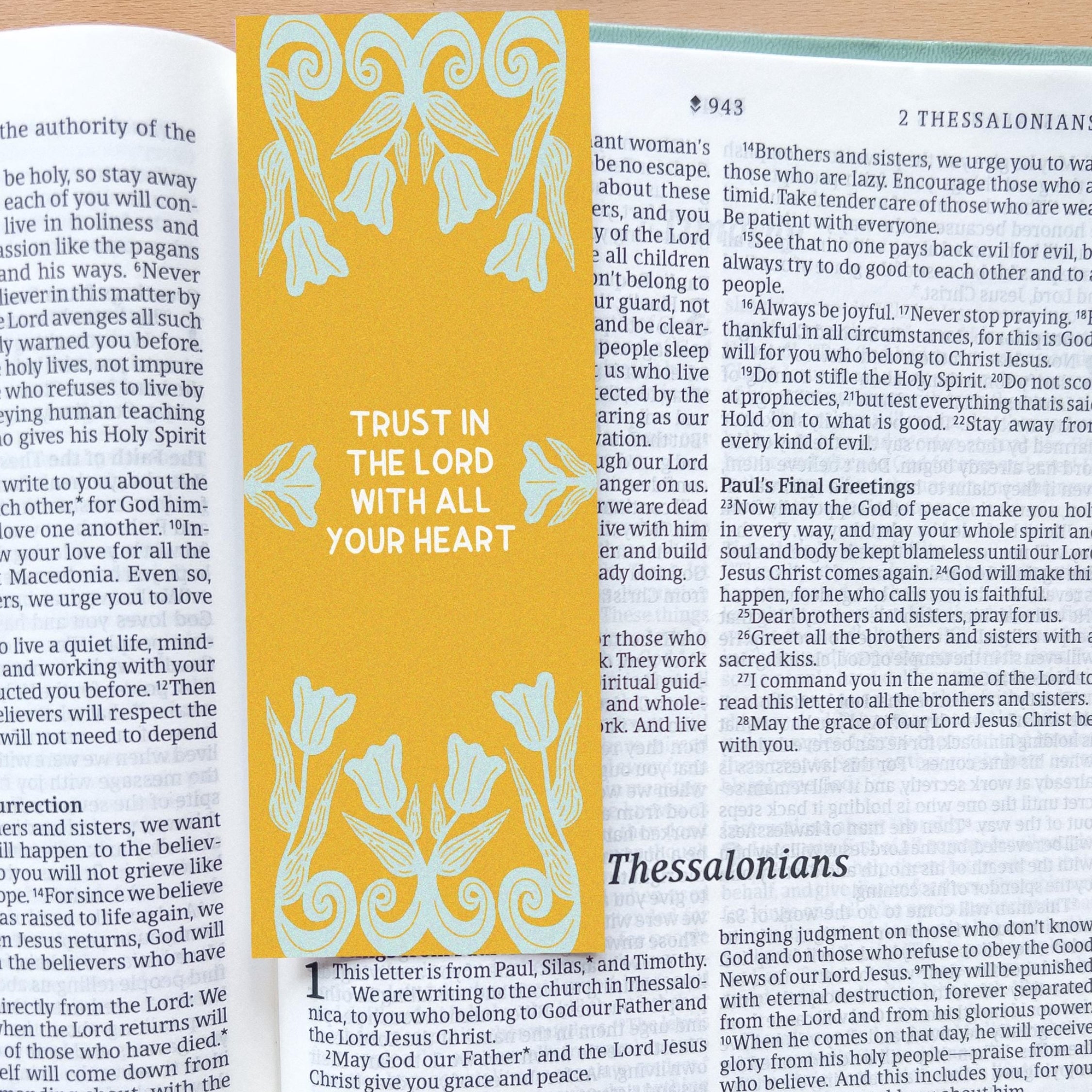 Trust in the Lord with all your heart Bookmark