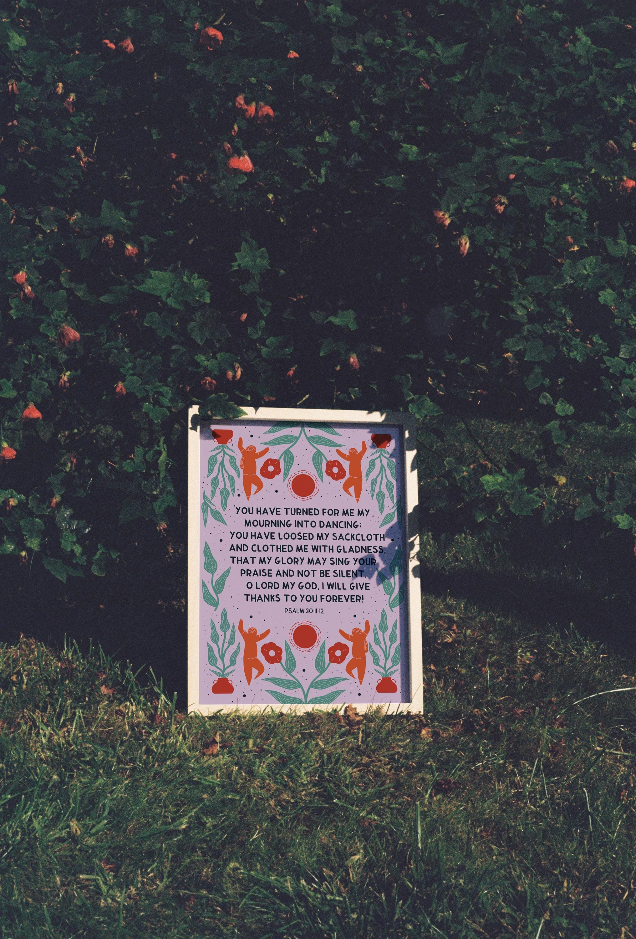 Psalm 30:11-12 Print