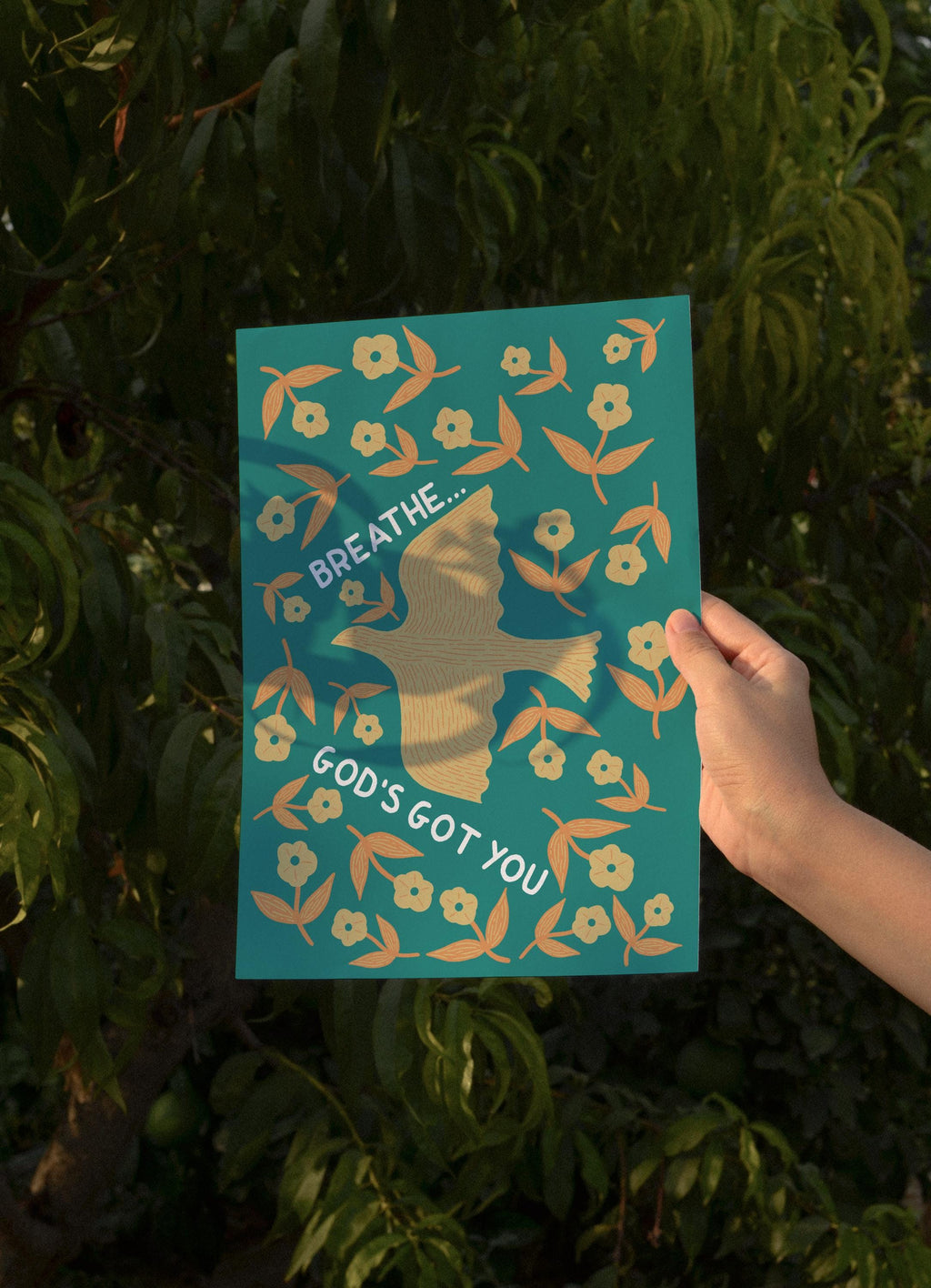 Breathe God's Got You Print