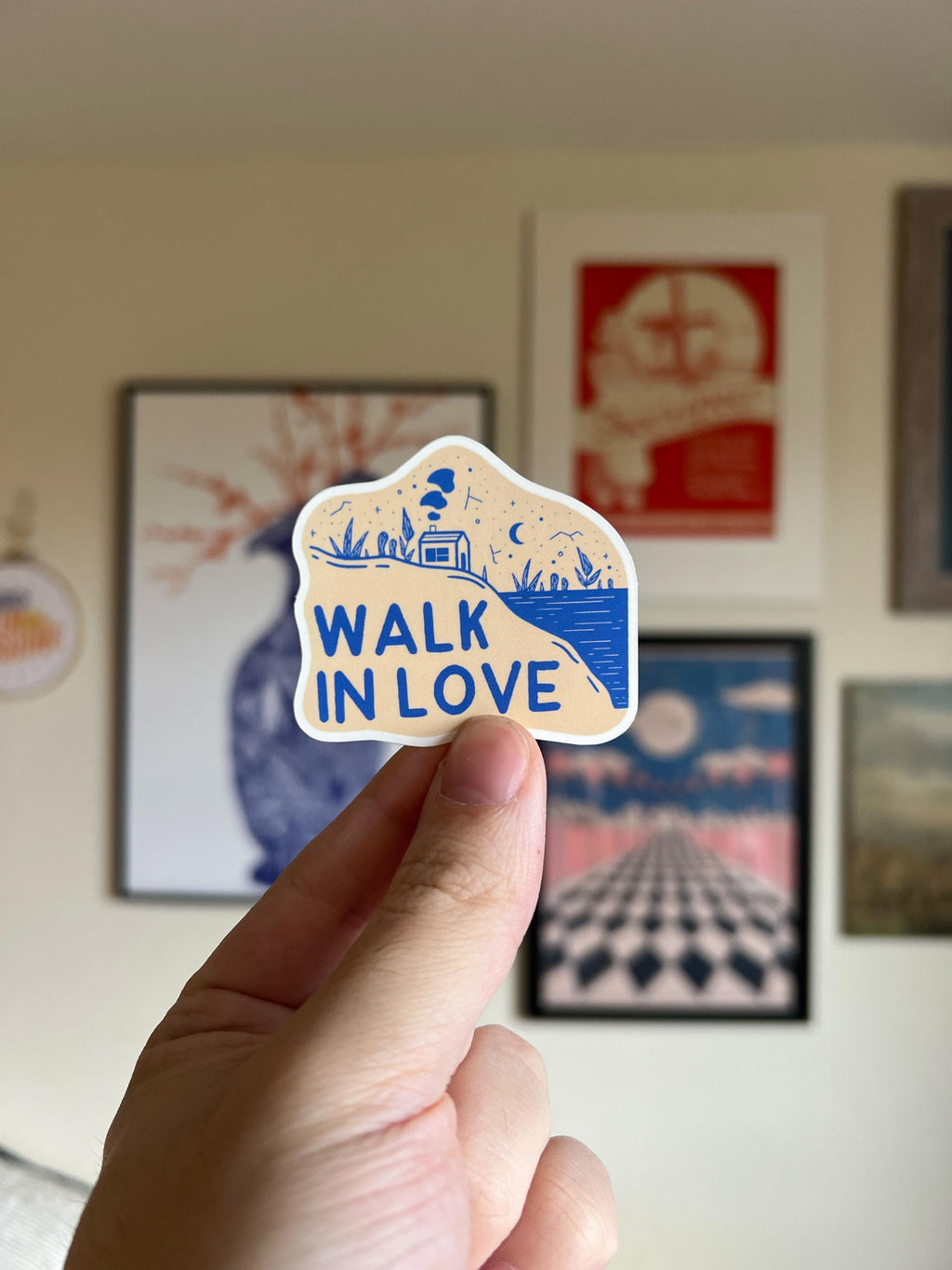 Walk in Love Sticker