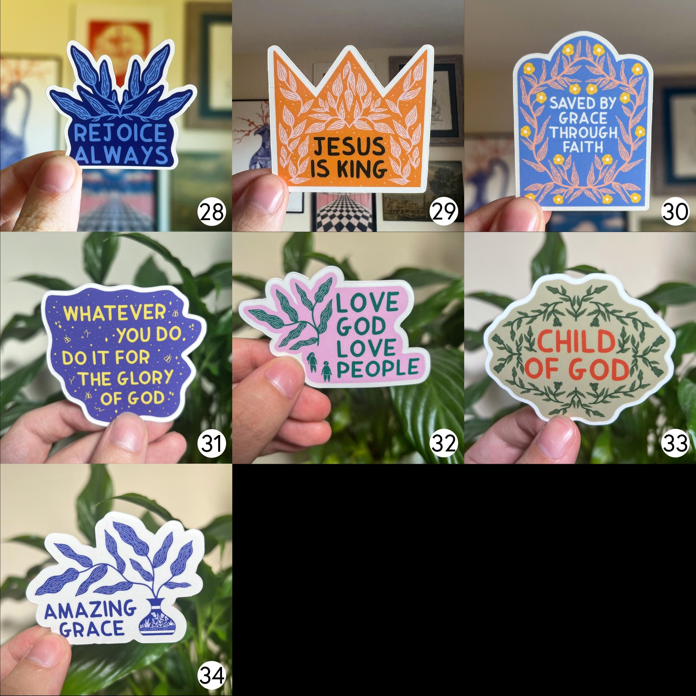 4, 5 or 6 Sticker Pack