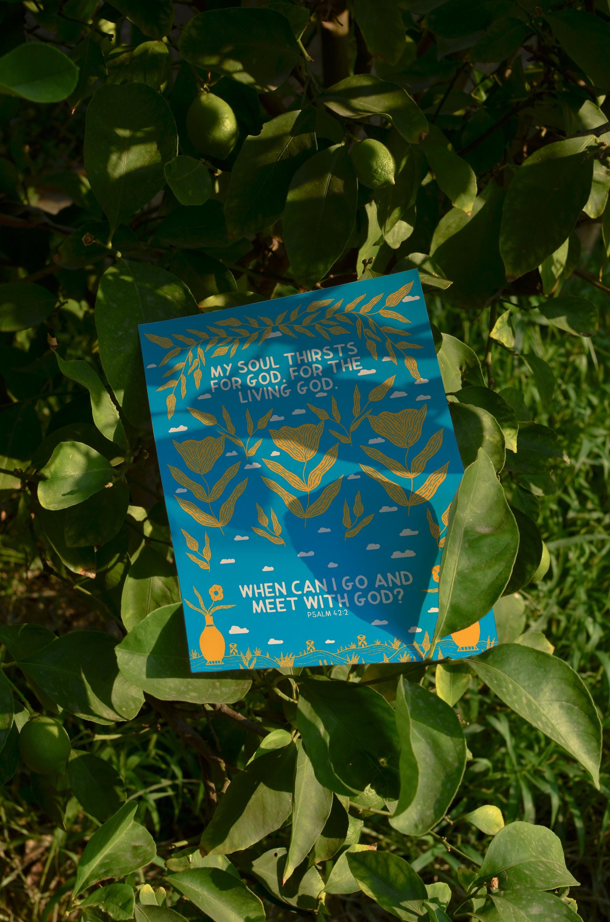 My soul thirsts for God Print