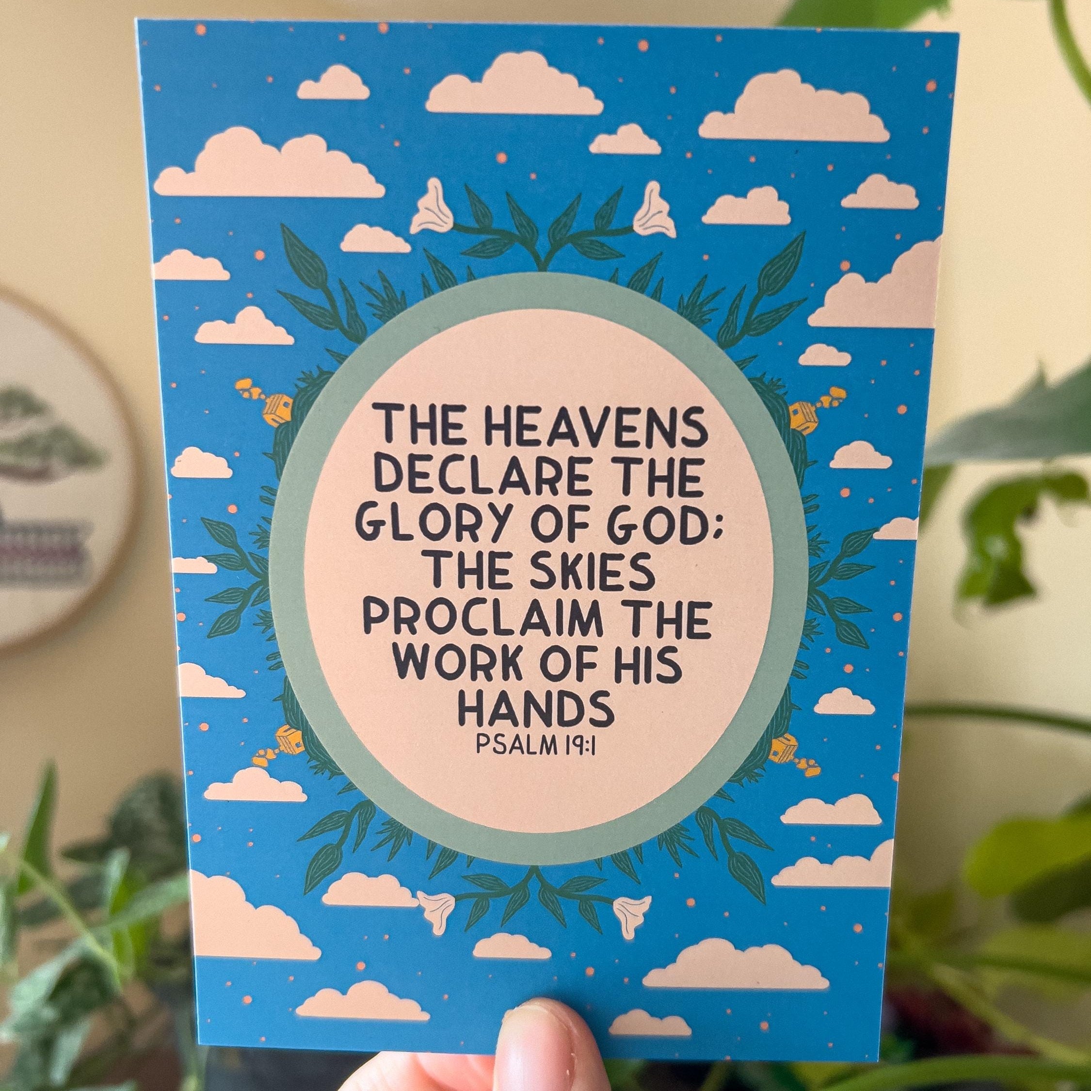 Psalm 19:1 Postcard