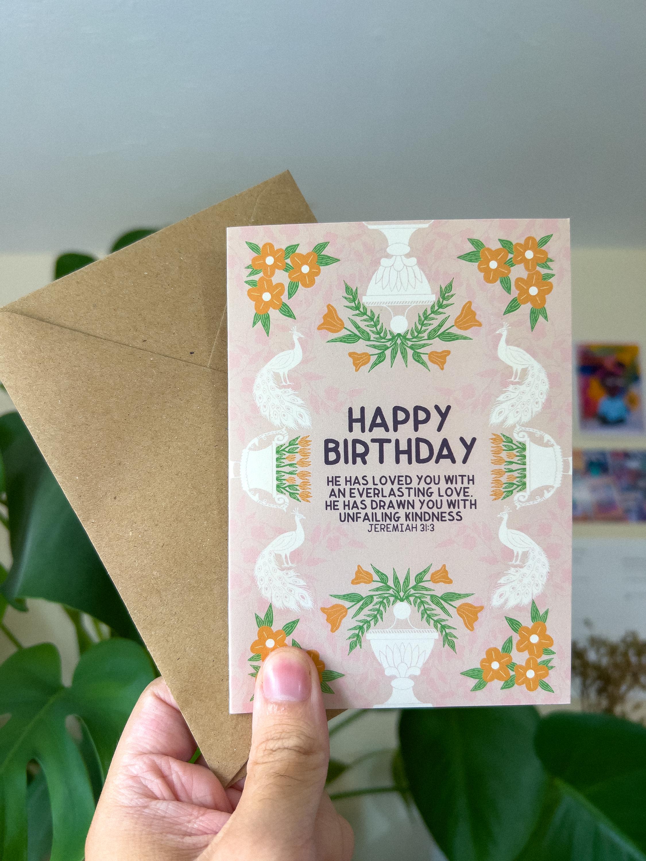 Jeremiah 31:3 Birthday Card