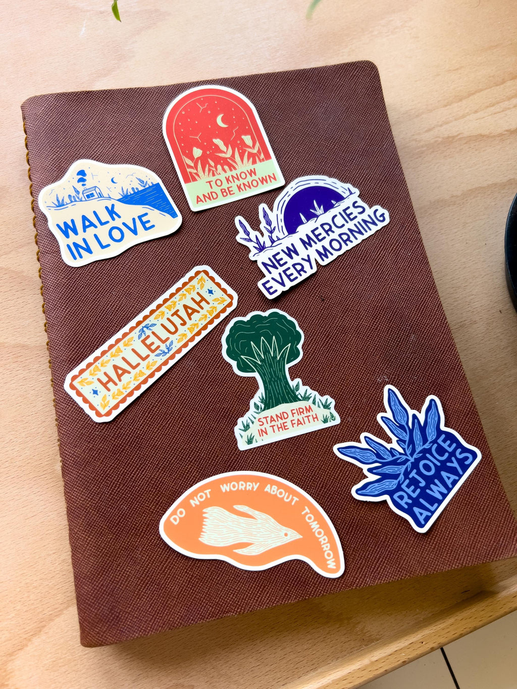 Cast all your anxiety on him because he cares for you Sticker