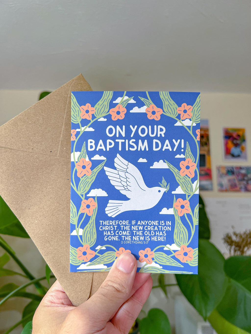 On your baptism day Baptism Card