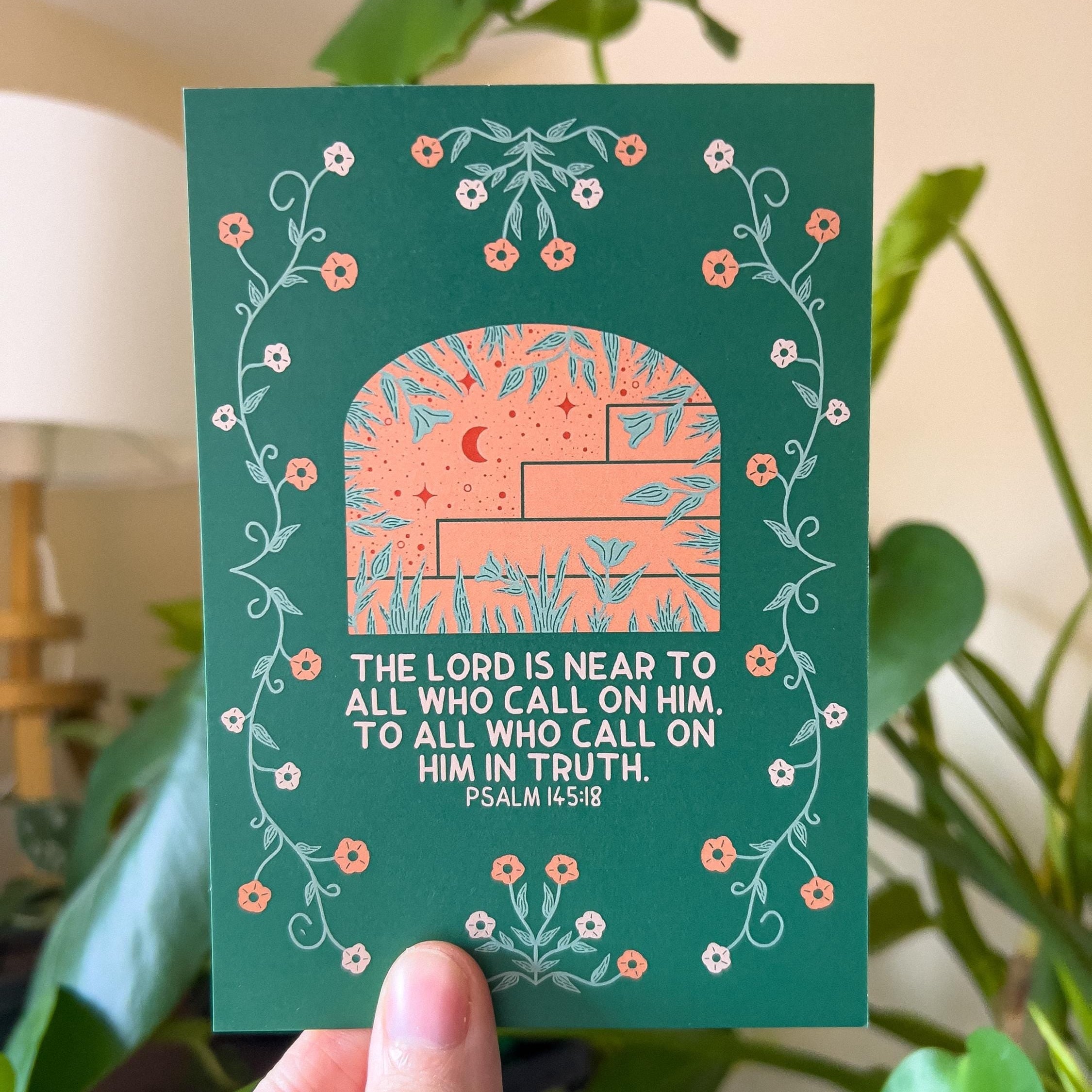 Psalm 145:18 Postcard
