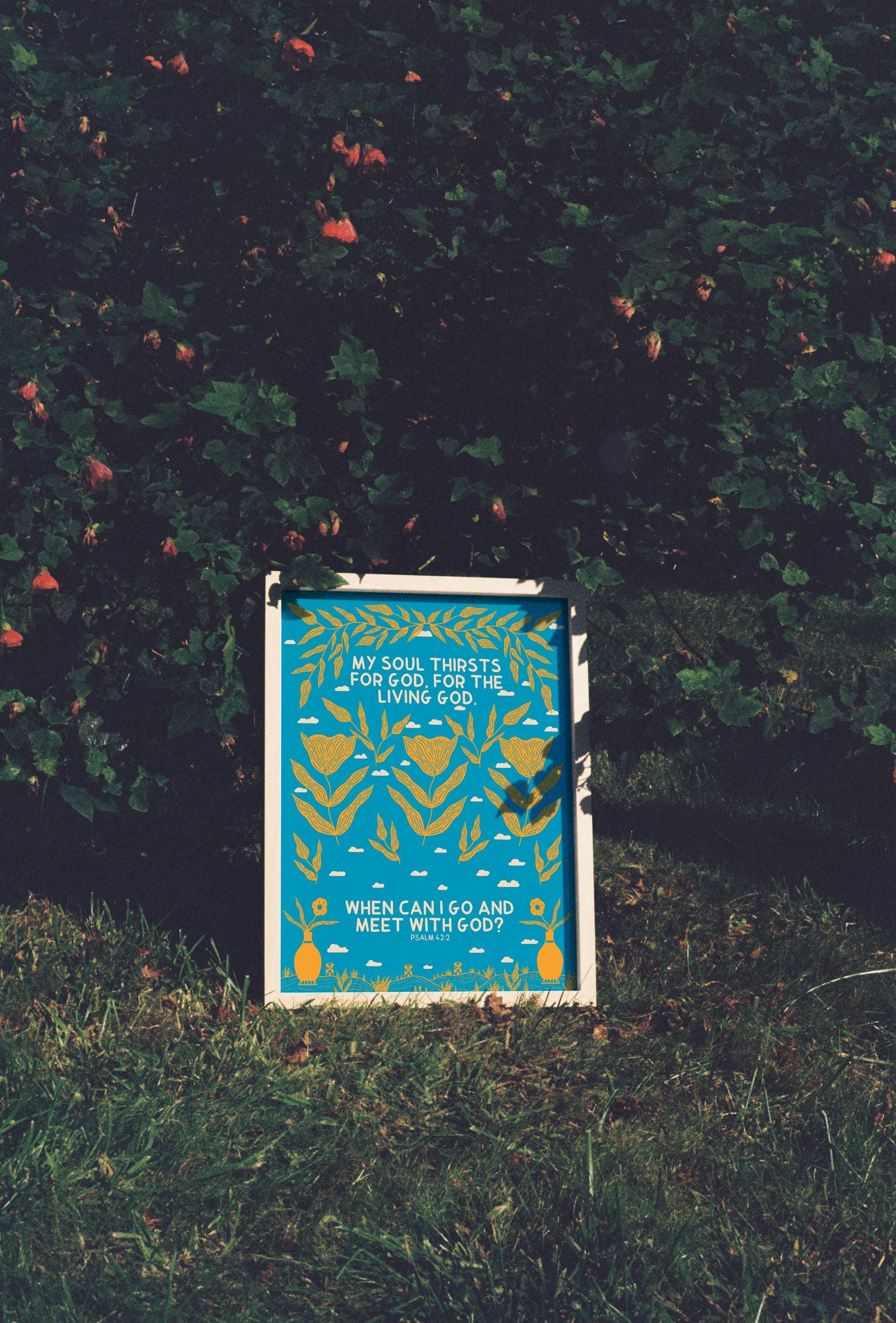 My soul thirsts for God Print