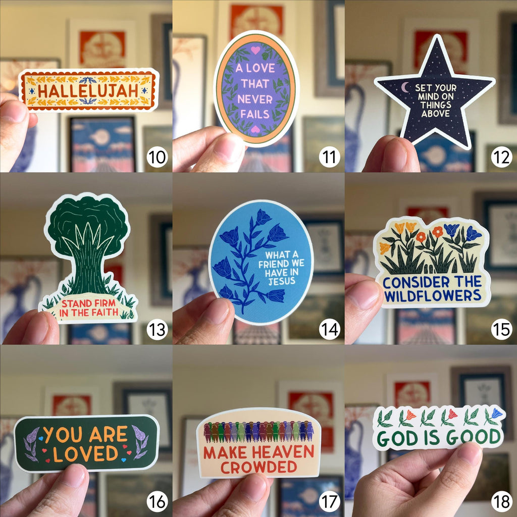 4, 5 or 6 Sticker Pack