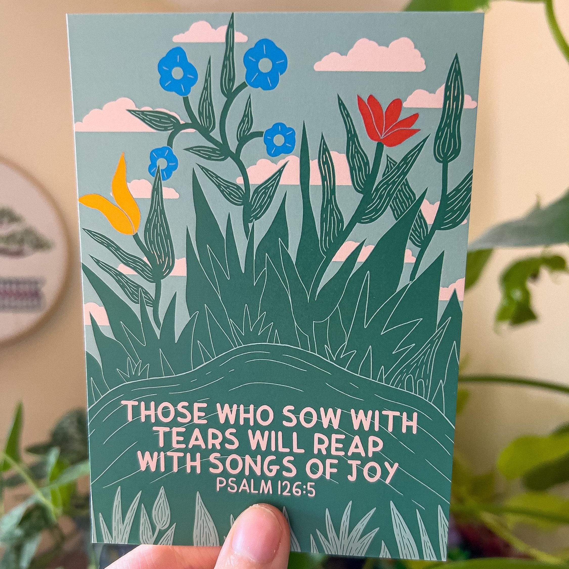 Psalm 126:5 Postcard