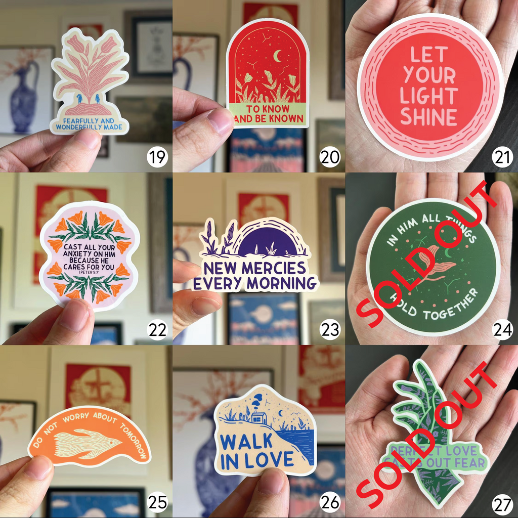 4, 5 or 6 Sticker Pack