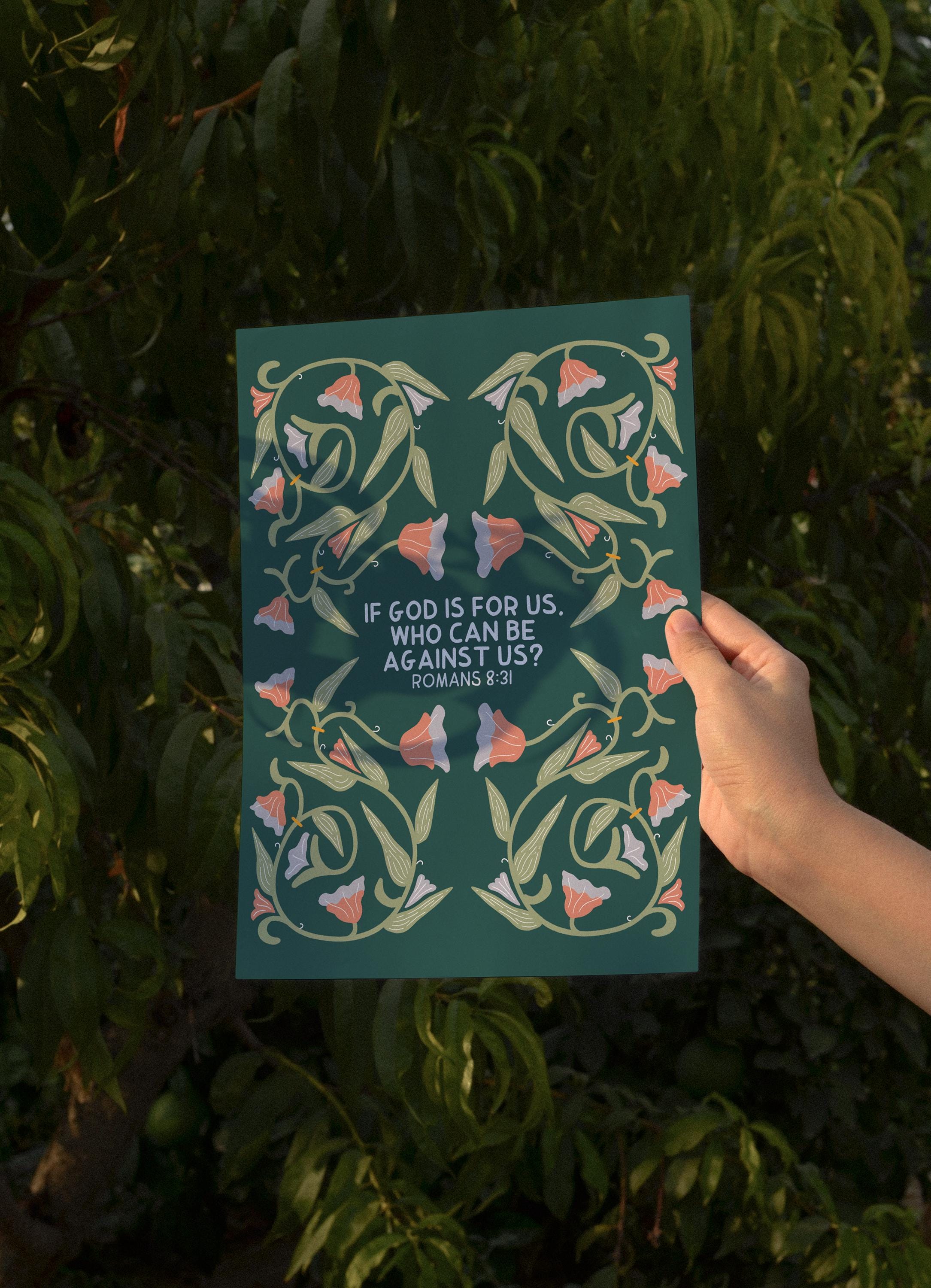 If God is for us, who can be against us? Print
