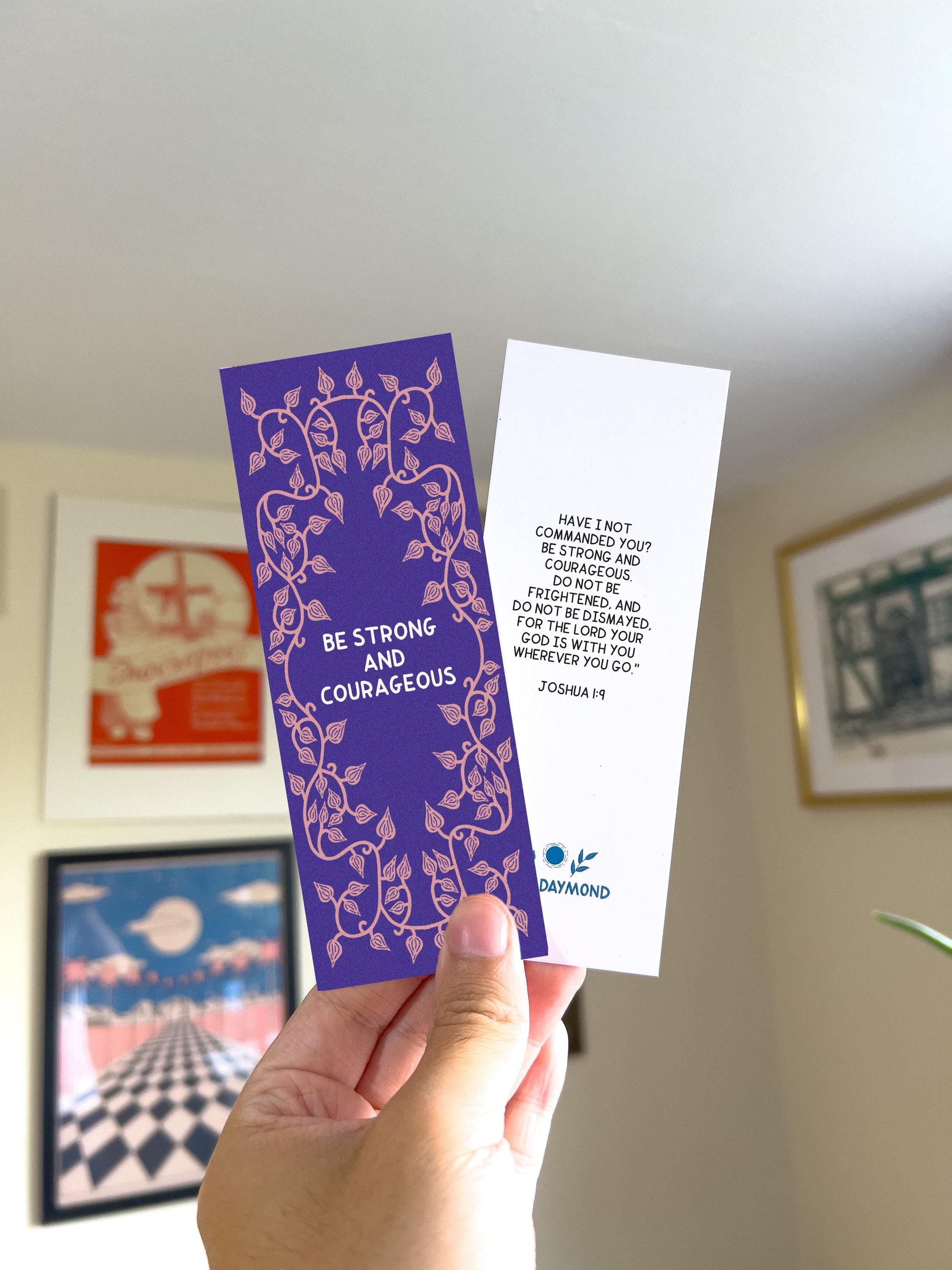 Be Strong and Courageous Bookmark