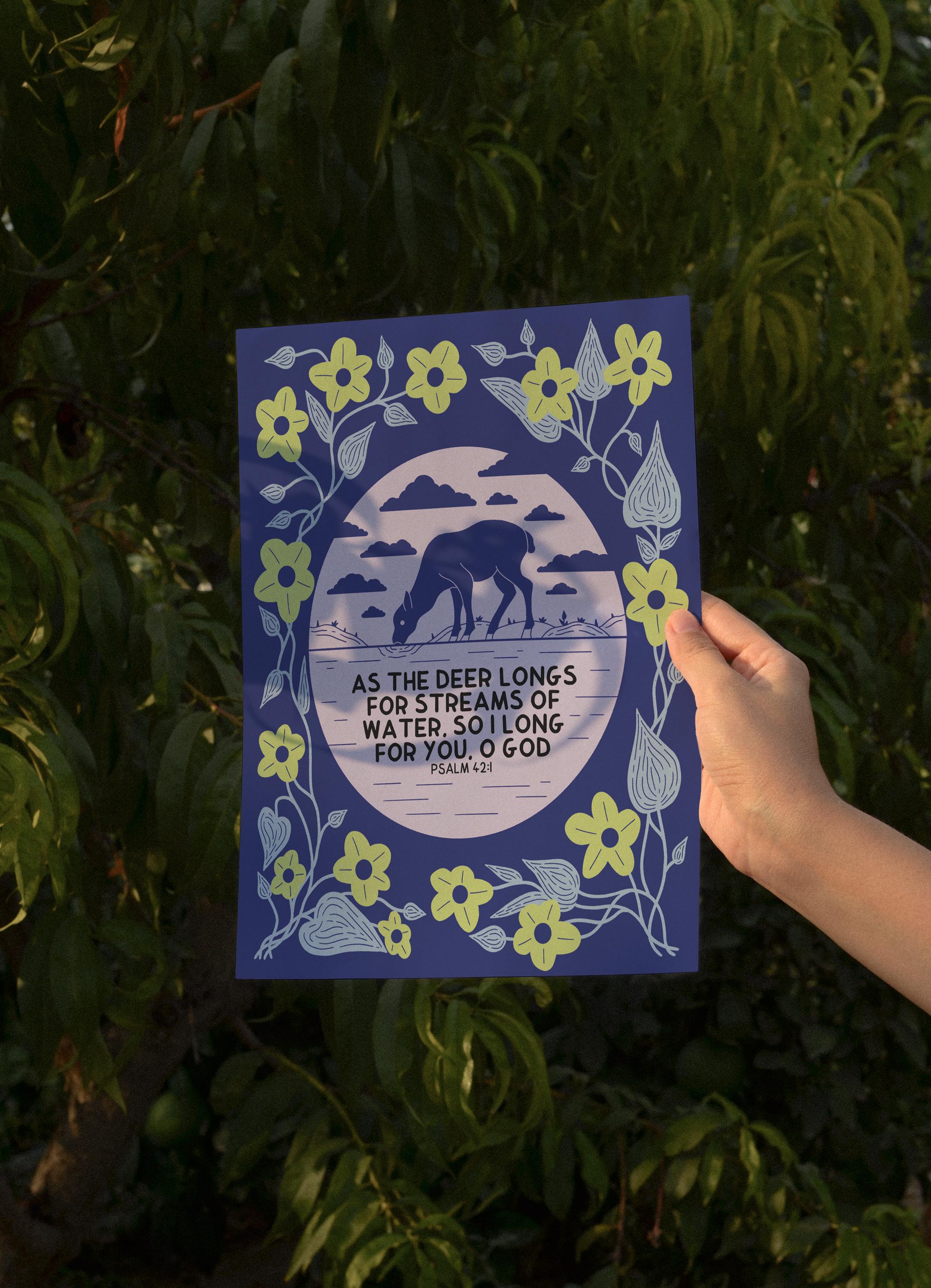 Psalm 42:1 Print