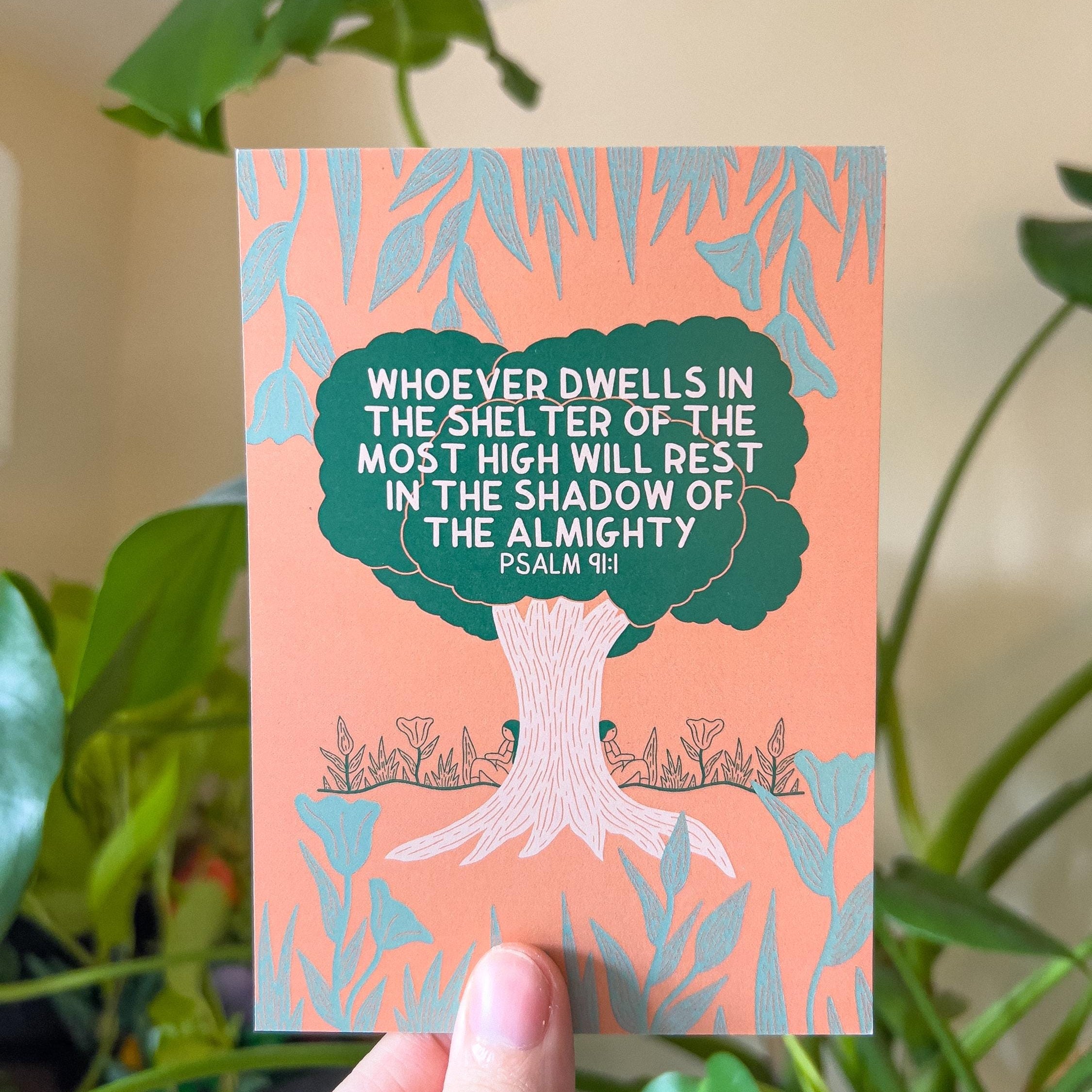 Psalm 91:1 Postcard
