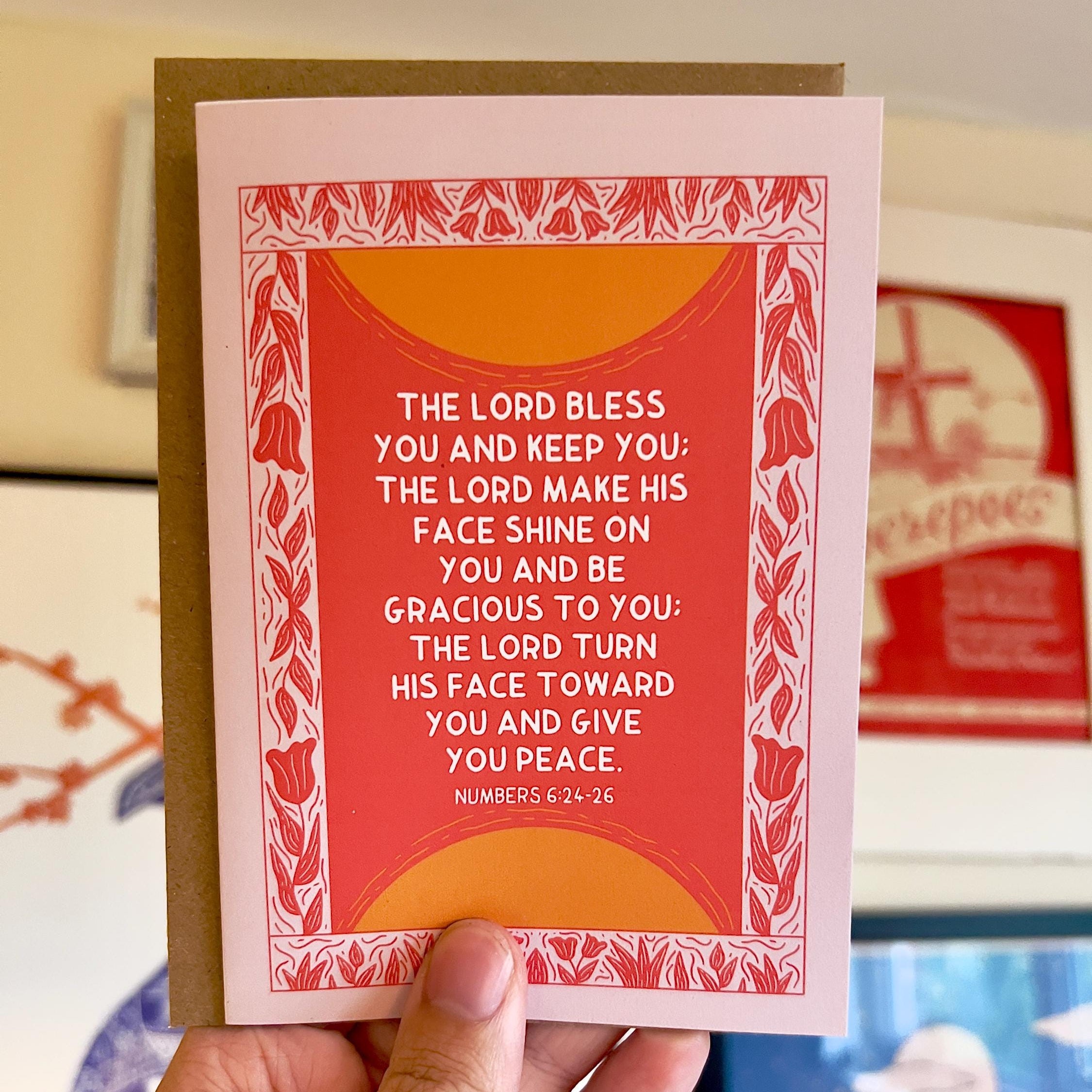 Numbers 6:24-26 Greetings Card