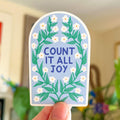 Count it all joy Sticker