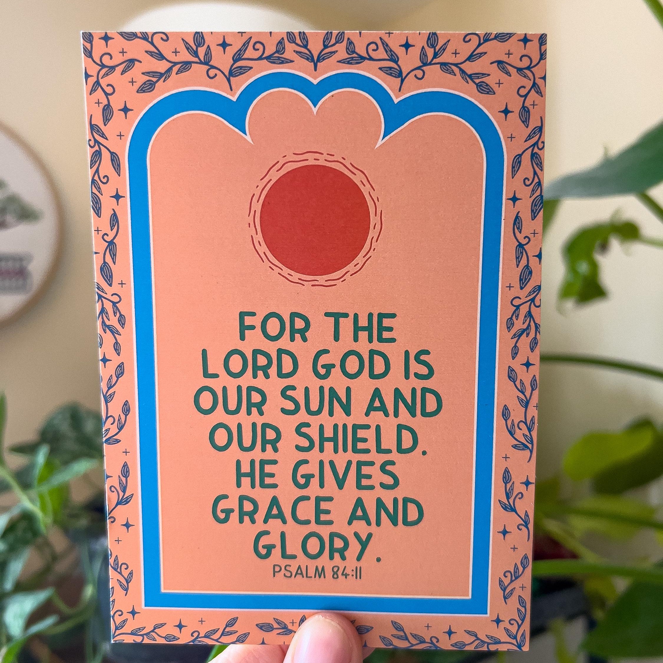 Psalm 84:11 Postcard