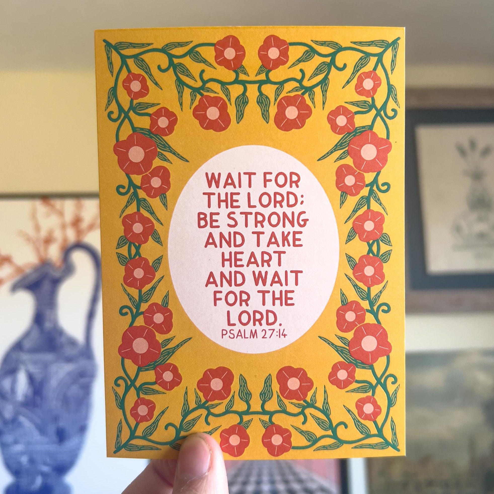 Psalm 27:14 Postcard