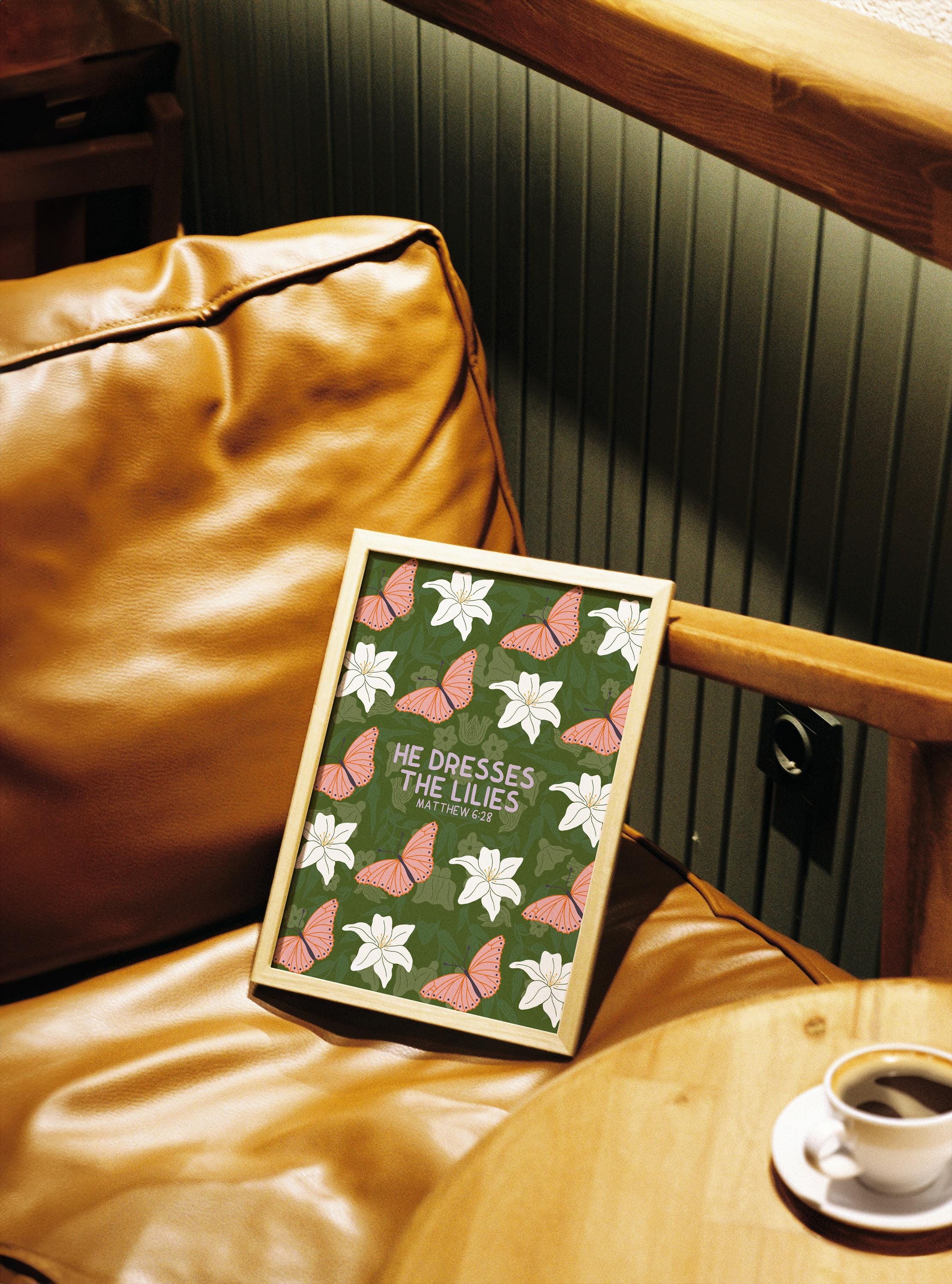 He dresses the lilies Print