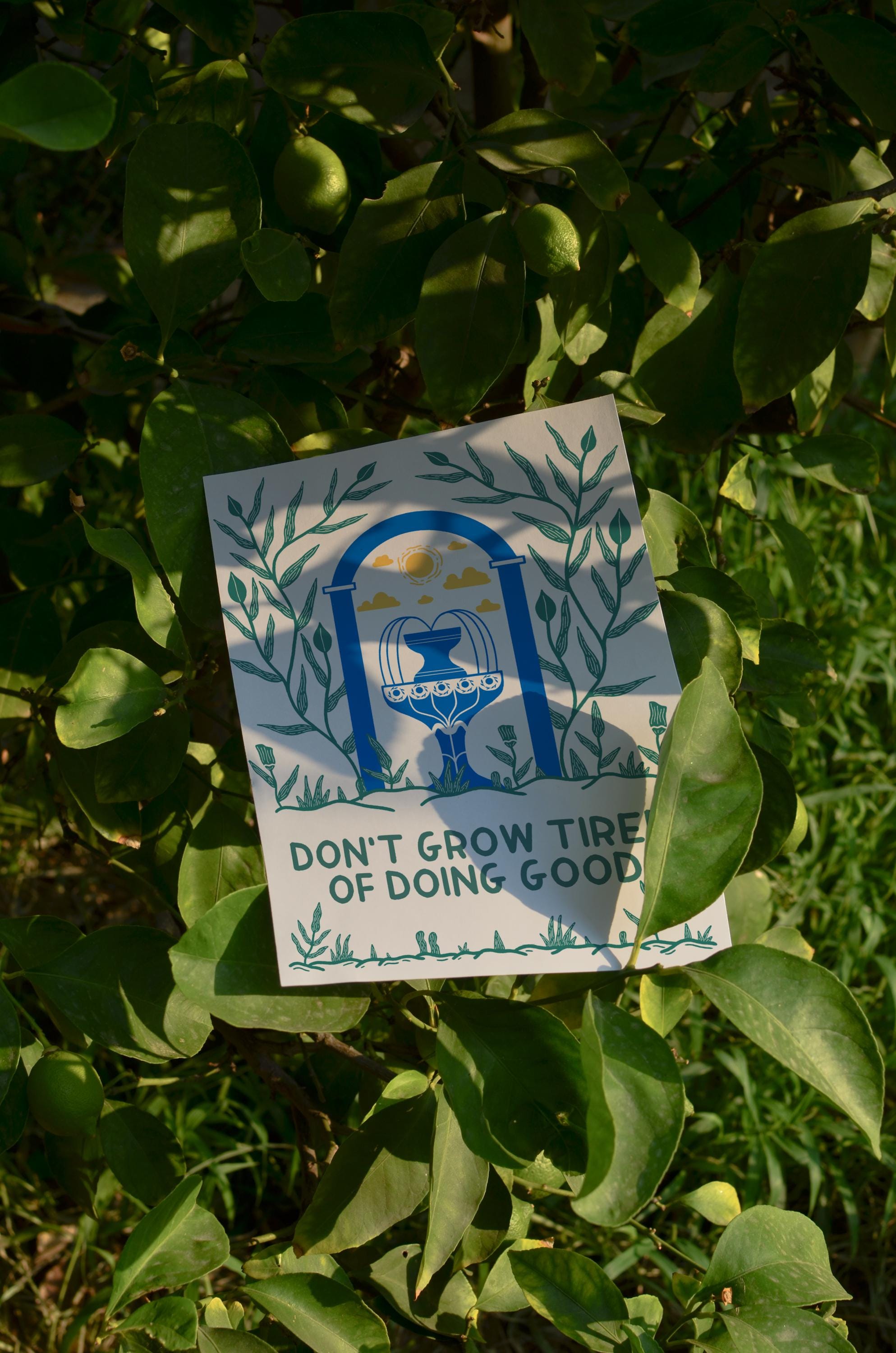 Don't grow tired of doing good Print