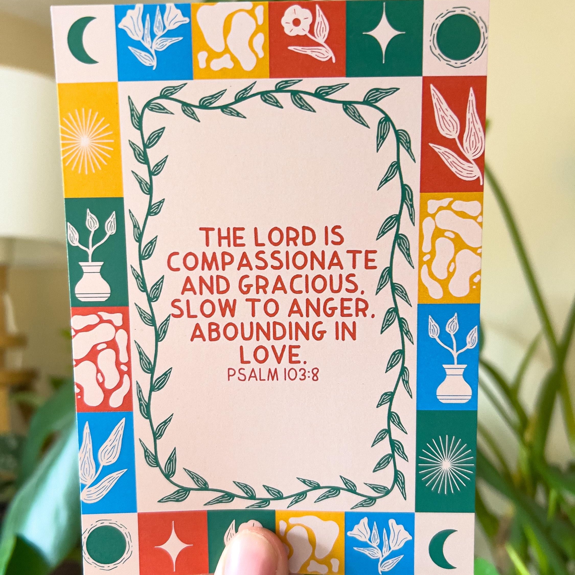 Psalm 103:8 Postcard