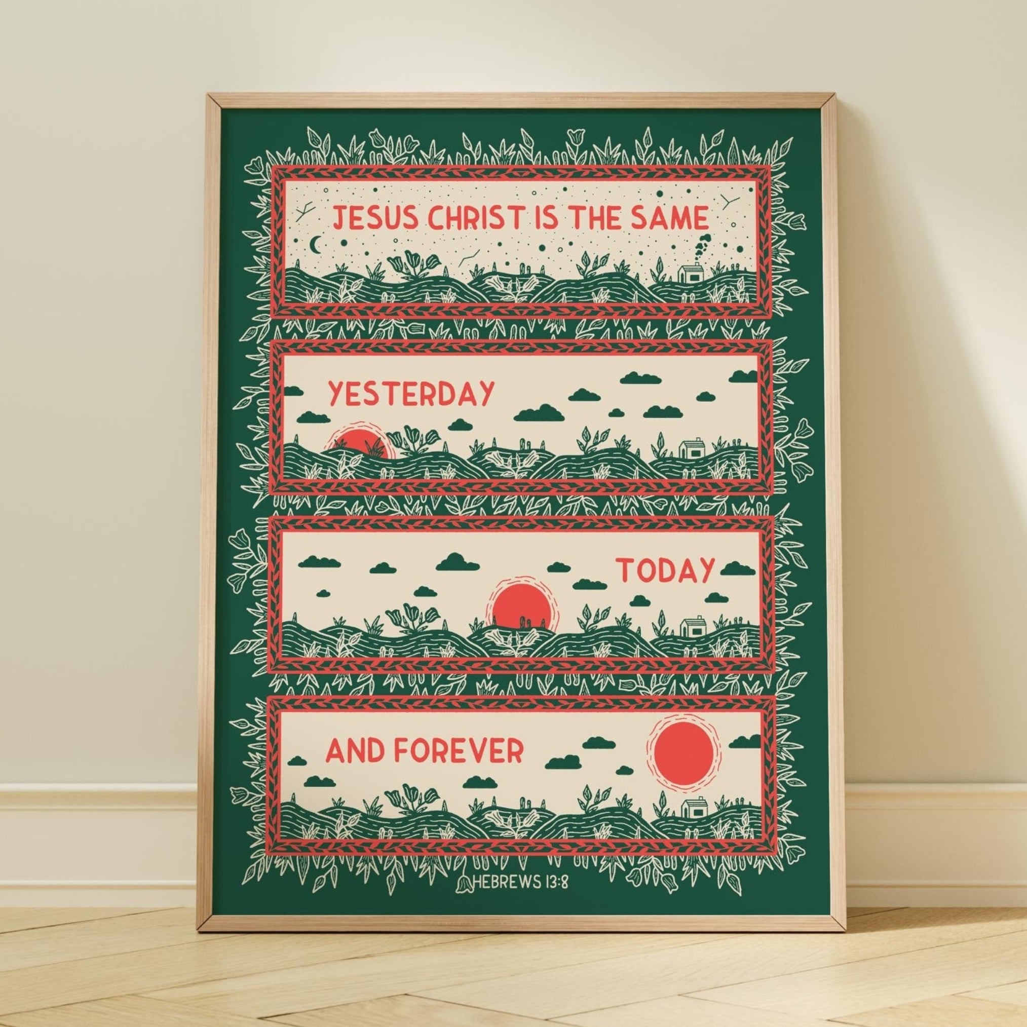 Hebrews 13:8 Print
