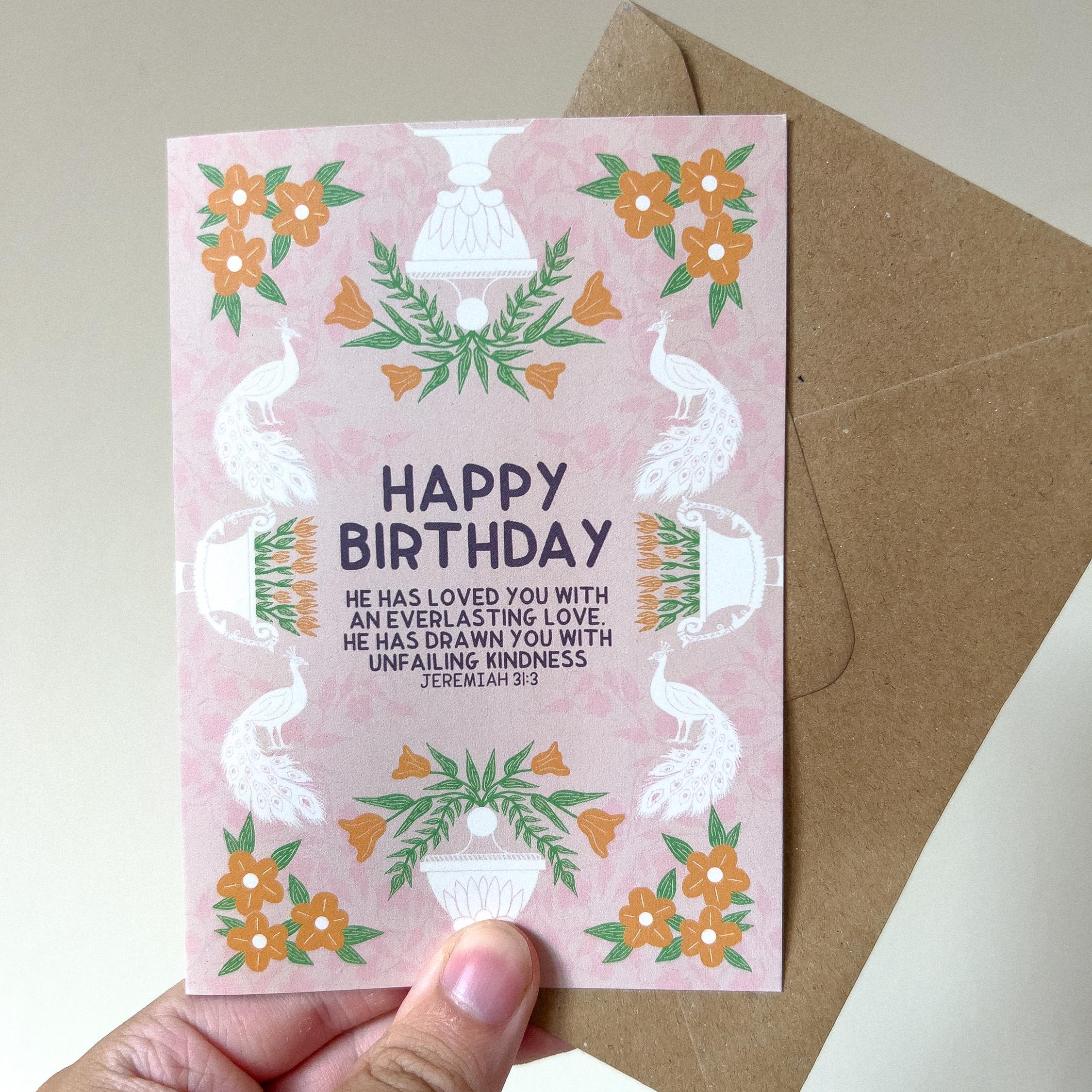 Jeremiah 31:3 Birthday Card
