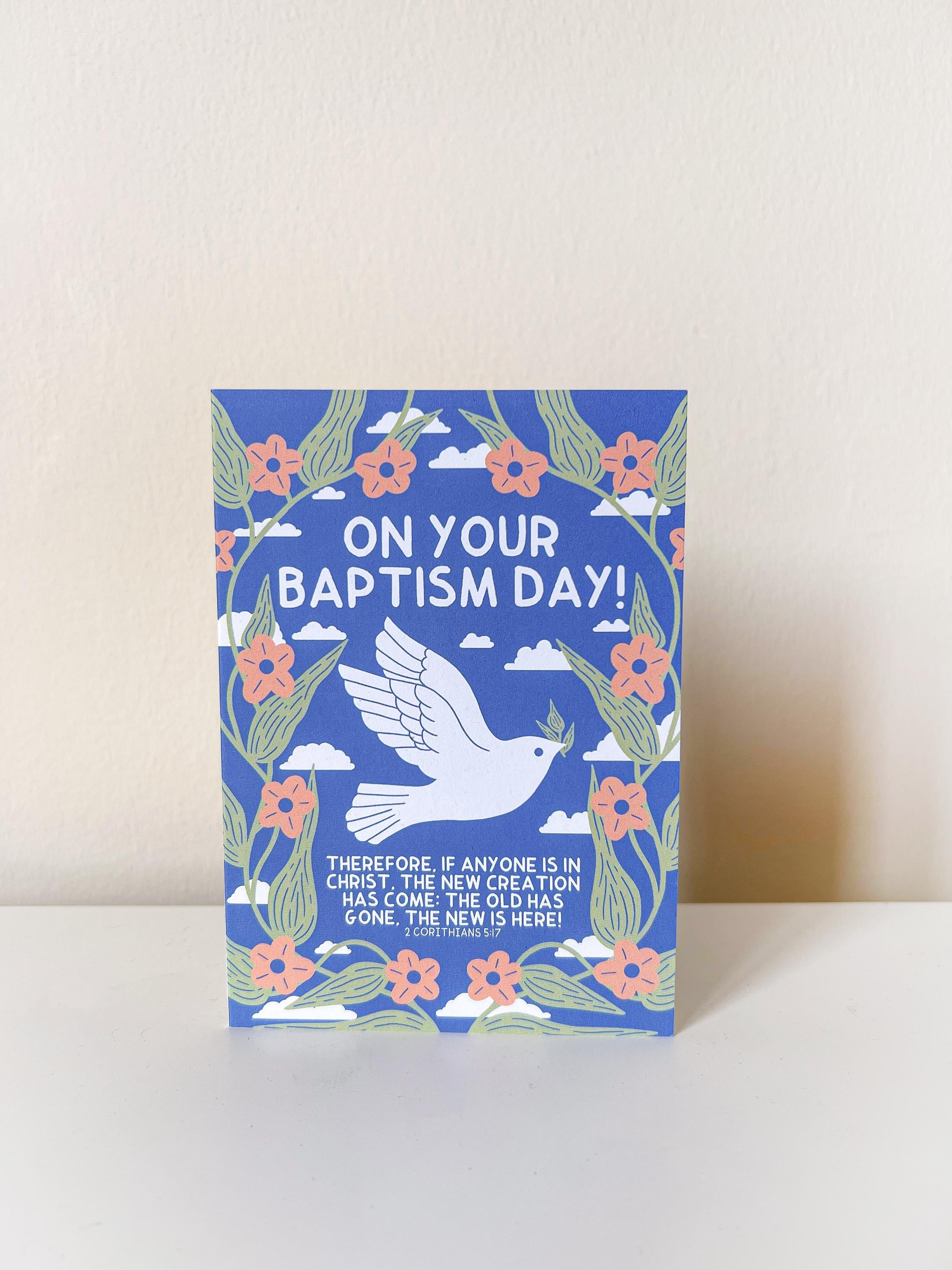 On your baptism day Baptism Card