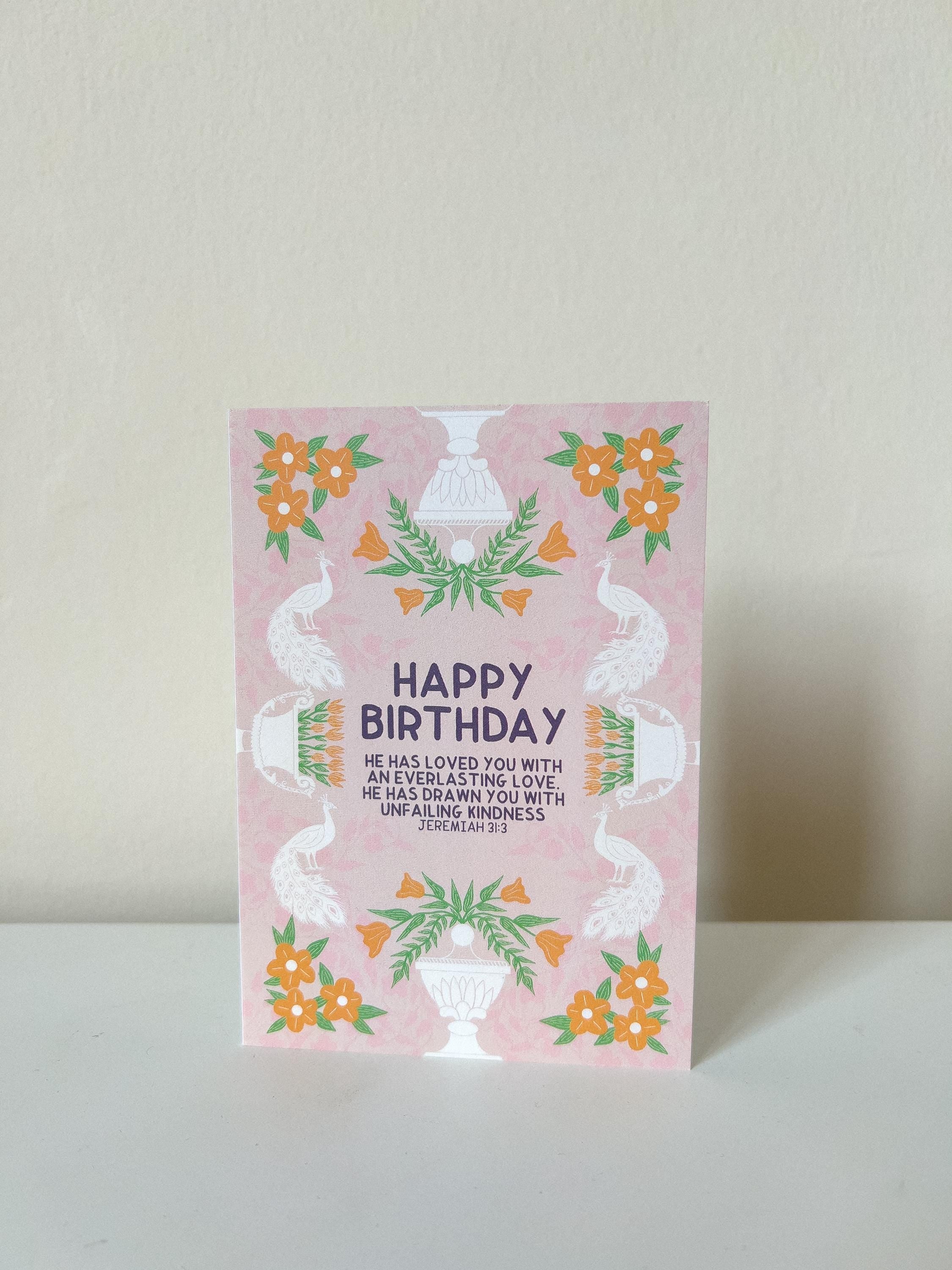 Jeremiah 31:3 Birthday Card